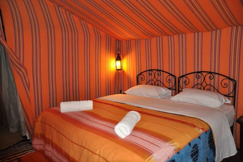 luxury tent double bed